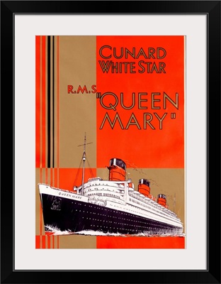 Cunard Whitestar Vintage Advertising Poster