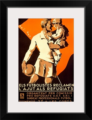 Els Futbolistes Reclamen, Vintage Poster