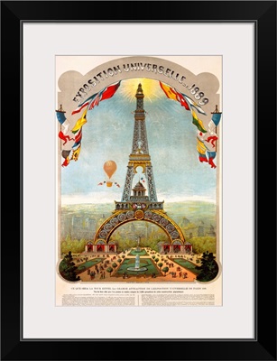 Exposition Universelle, 1889, Vintage Poster