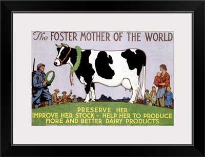 Foster Mother of the World, Vintage Poster, by Richard Fayerweather Babcock