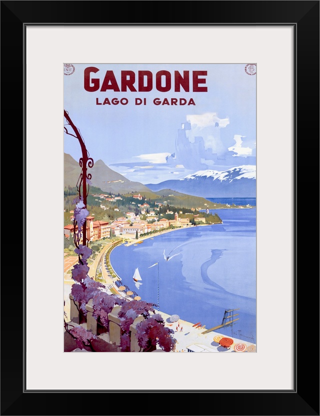 Gardone, Lago Di Garda, Vintage Poster