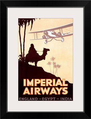 Imperial Airways, England, Egypt, India, Vintage Poster, by Peckham