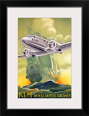 KLM, Royal Dutch Airlines, Vintage Poster
