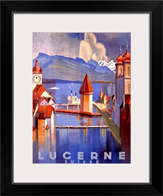 Lucerne Vintage Advertising Poster