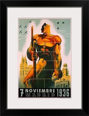 Madrid, November 7, 1936, Vintage Poster