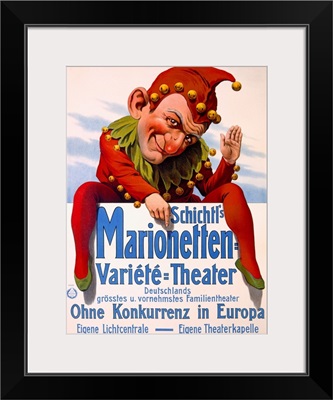 Marrionette Puppet Theater, Vintage Poster