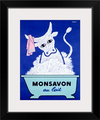 Monsavon au lait Vintage Advertising Poster