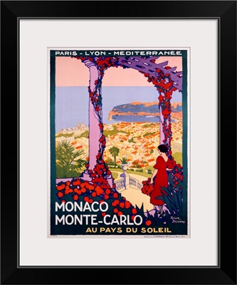 Monte Carlo, Monaco, Vintage Poster, by Roger Broders