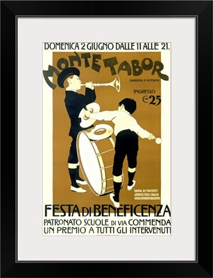 Monte Tabor Bennefit Festa, Vintage Poster