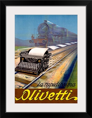 Olivetti, Typewriter, Vintage Poster, by Ernesto Pirovano