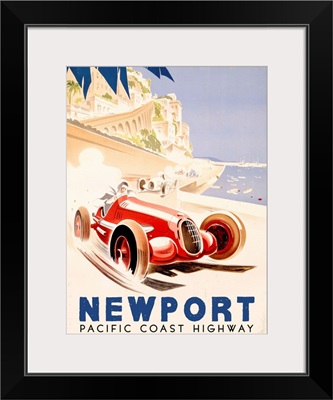 Pacific Coast Highway Vintage Advertising Poster