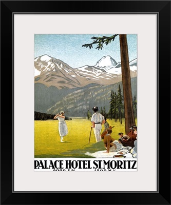 Palace Hotel/ St. Moritz Vintage Advertising Poster