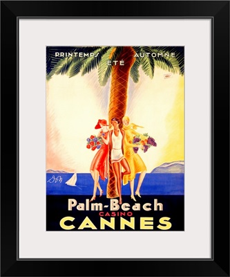 Palm Beach Casino Cannes, Vintage Poster