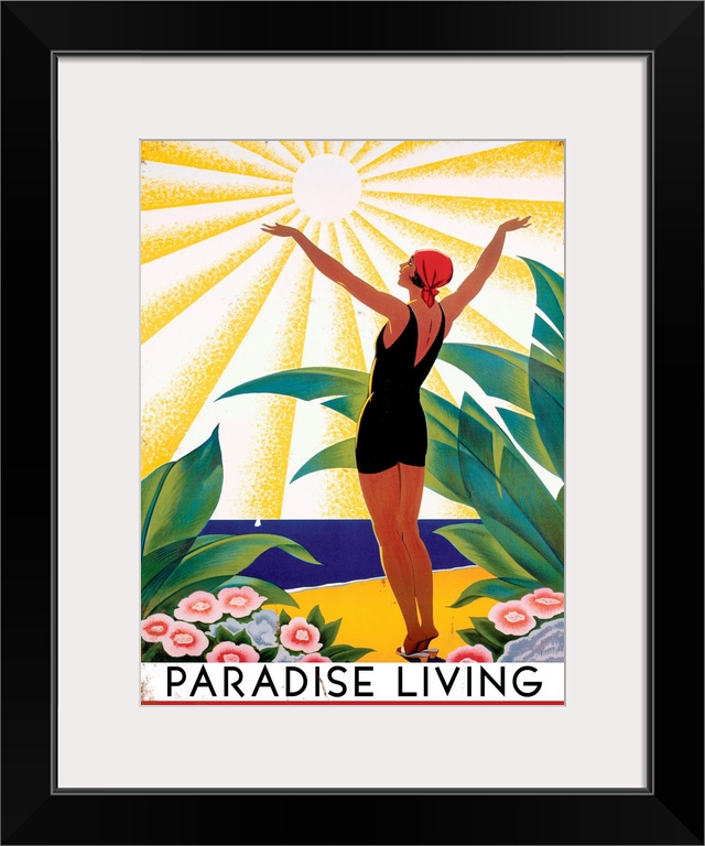 Paradise Living Vintage Advertising Poster