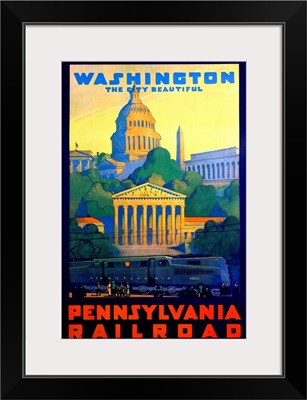 Pennsylvania Railroad, Washington D.C., Vintage Poster, by Grif Teller