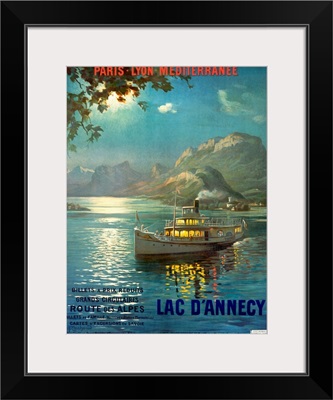 PLM, Railroad, Lake dAnnecy, Vintage Poster