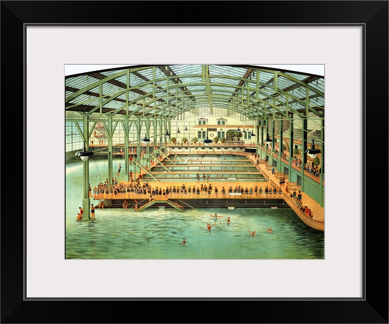 Sutro Bath House San Francisco Vintage Advertising Poster