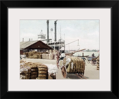 The Cotton Docks Mobile Alabama 1 Vintage Photograph