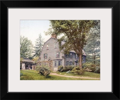 The Old Manse Concord Massachusetts Vintage Photograph