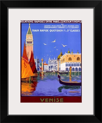Venise, by Georges Dorival, Vintage Poster