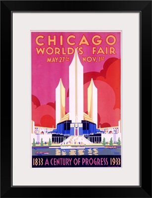 Worlds Fair, Chicago, 1933, Vintage Poster, by Weimer Pursell