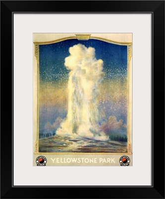 Yellowstone Park, Norther Pacific Railroad, Vintage Poster, Edward Brener
