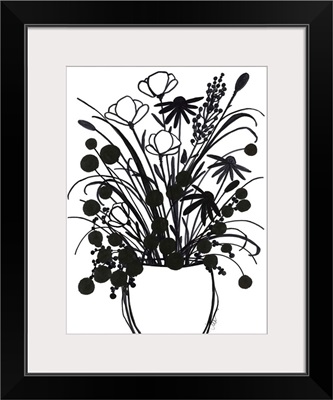 Black and White Bouquet I