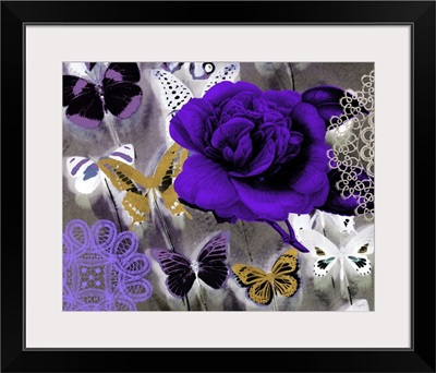 Butterfly Collage Purple