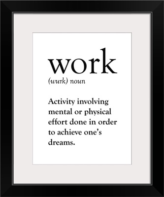 Work Definition