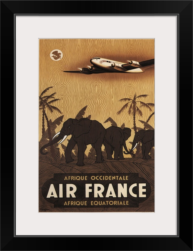 Air France - Vintage Travel Advertisement