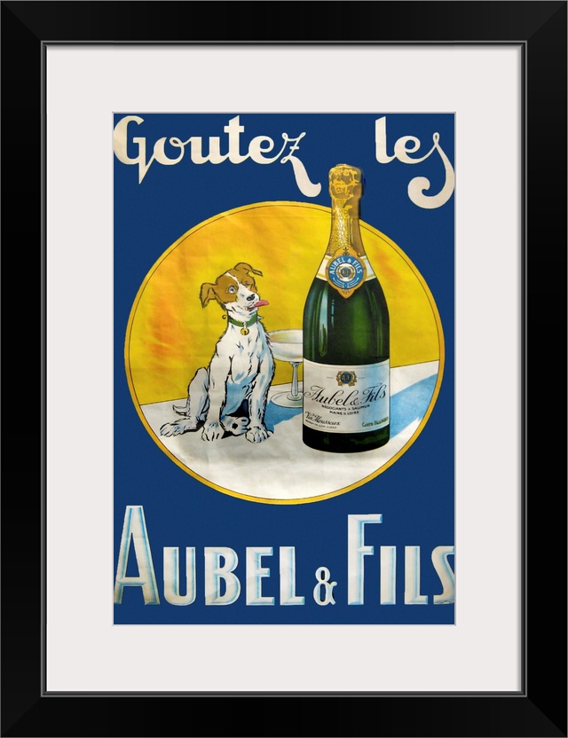 Vintage poster advertisement for Aubel.