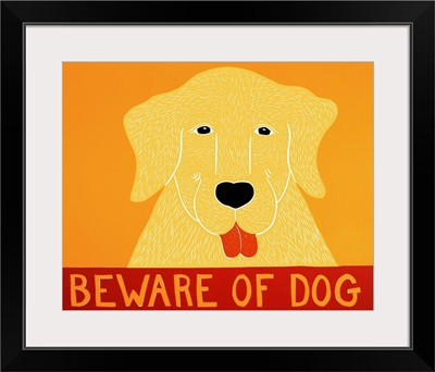 Beware of Dog Yellow