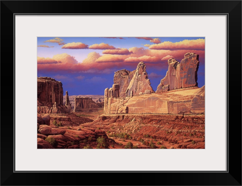 Mountain range in Monument Valley.