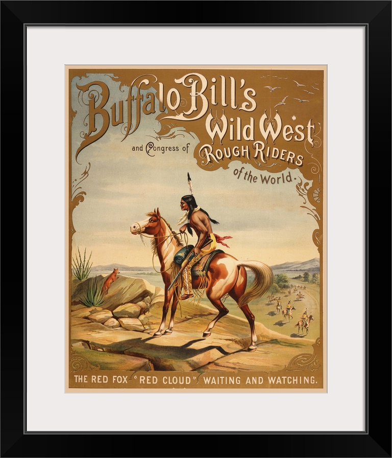 Buffalo Bill's Wild West - Vintage Advertisement