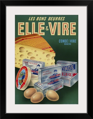 Elle et Vire - Vintage Dairy Advertisement