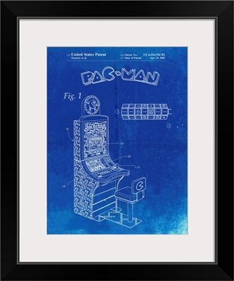 Faded Blueprint Fender Pedal Steel Guitar Patent Poster