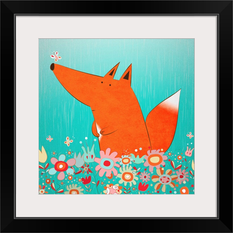 Fox in Flowers