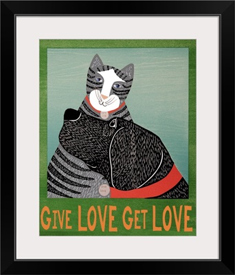 Get Love Give Love_Bannerblack and grey cat
