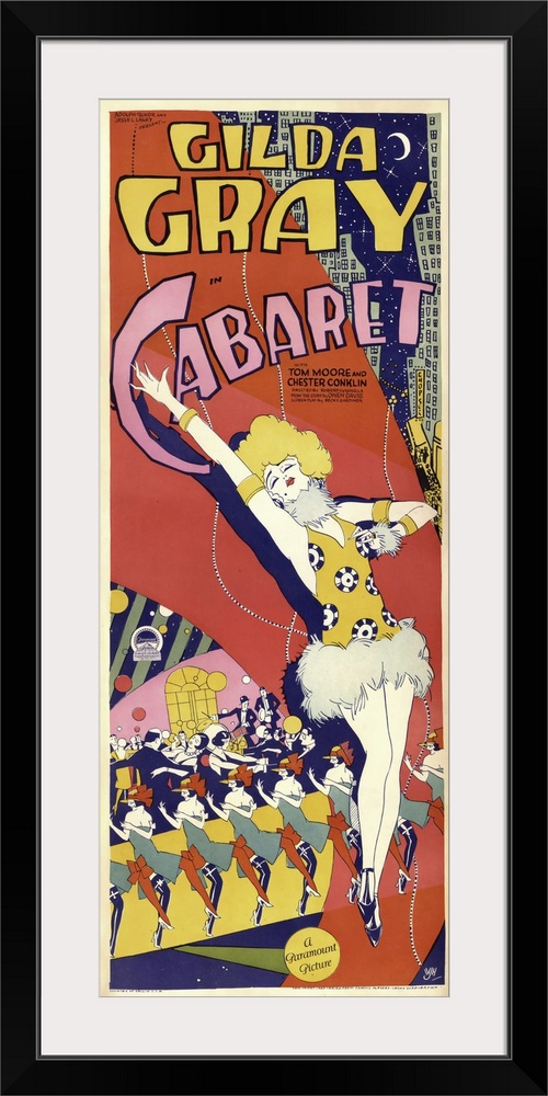 Gilda Gray Cabaret, vintage Paris poster