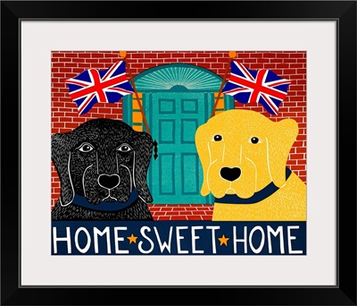 Home Sweet Home Brit Black Yellow