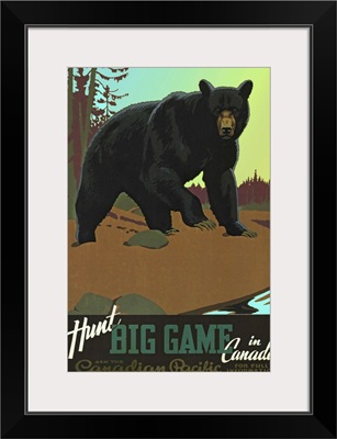 Hunt Big Game in Canada - Vintage Travel Advertisement