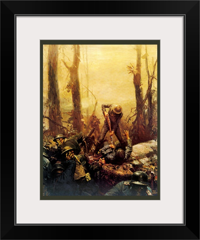 June 1918 American Marines In The Battle of Belleau Wood During World War I