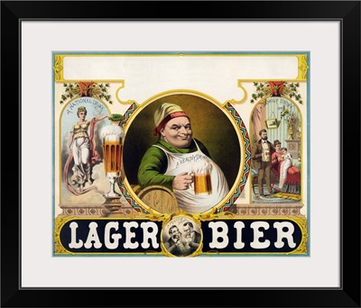Lager Bier - Vintage Beer Advertisement
