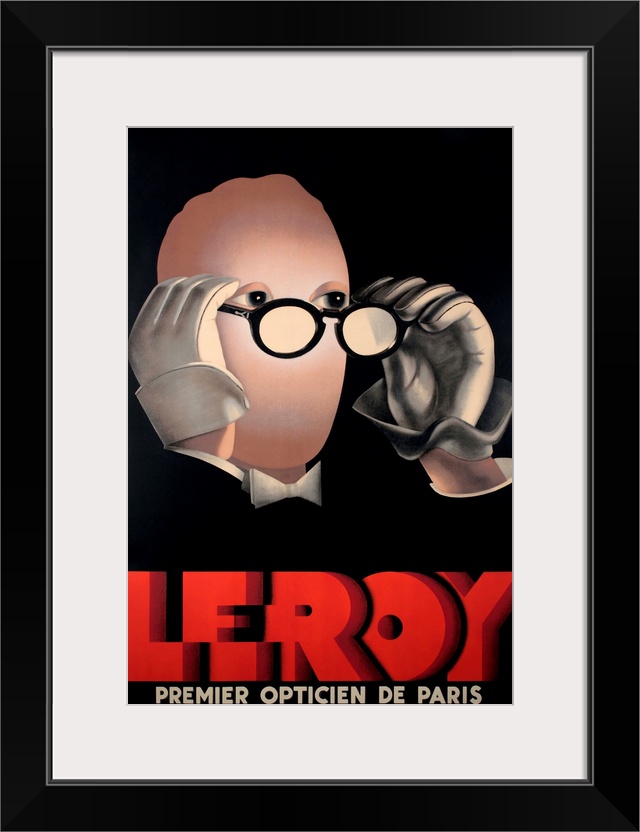 Vintage poster advertisement for Leroy Optical.