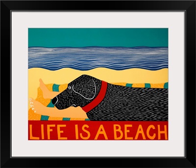 Life Is A Beach Black