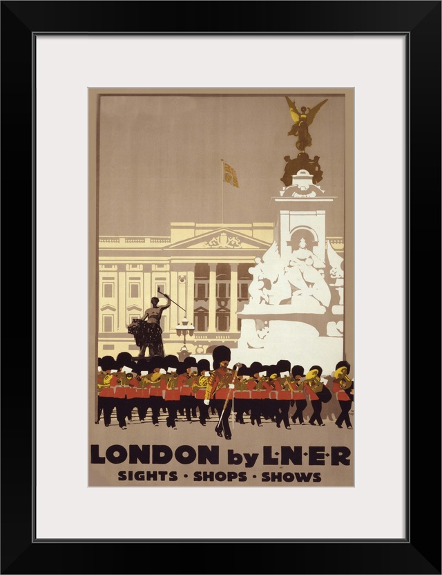 Vintage poster advertisement for London By Liner.