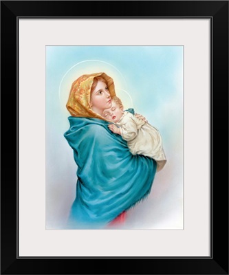 Mary holding Jesus