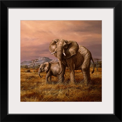 Mother and Child (Elephants)