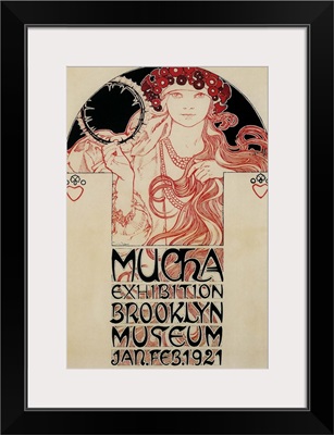 Mucha Brooklyn Exhibition - Vintage Advertisement