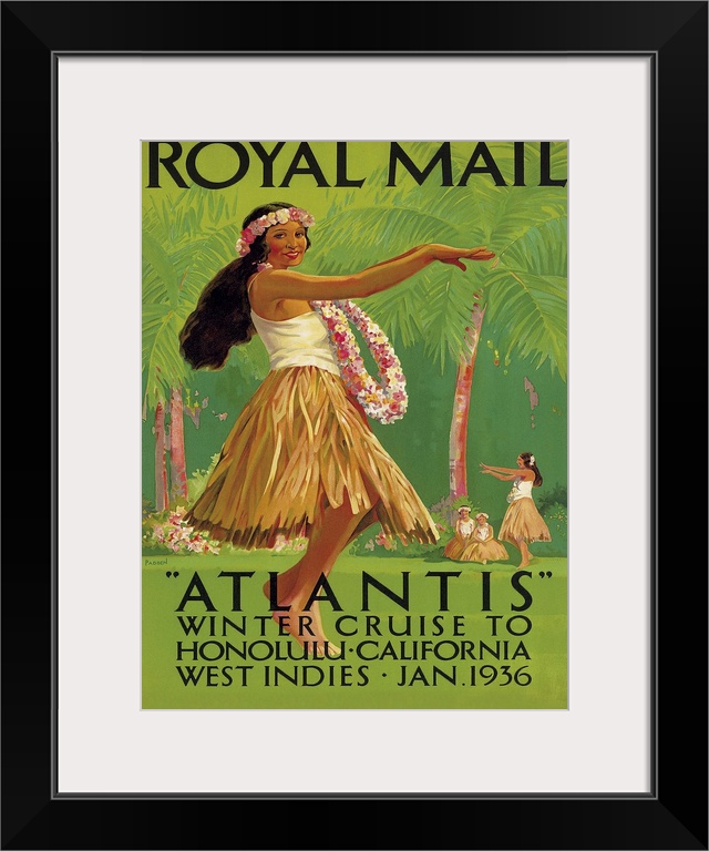 Vintage advertisement for Royal Mail, Atlantis.